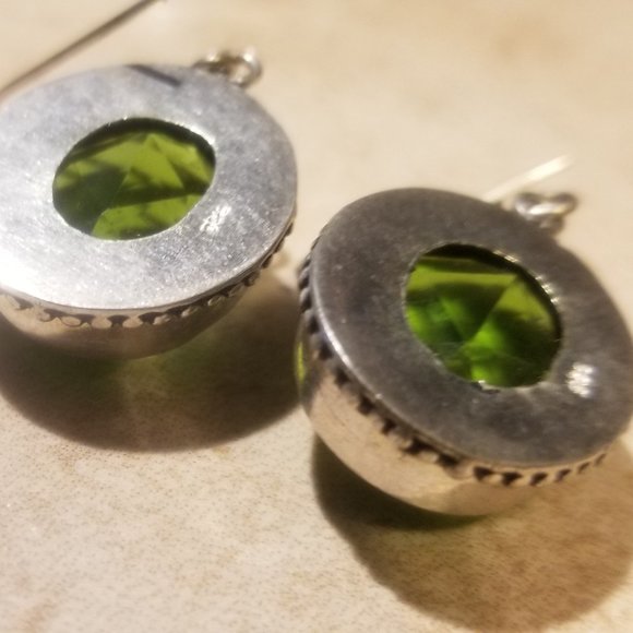 PERIDOT DANGLES IN .925 - Picture 6 of 7